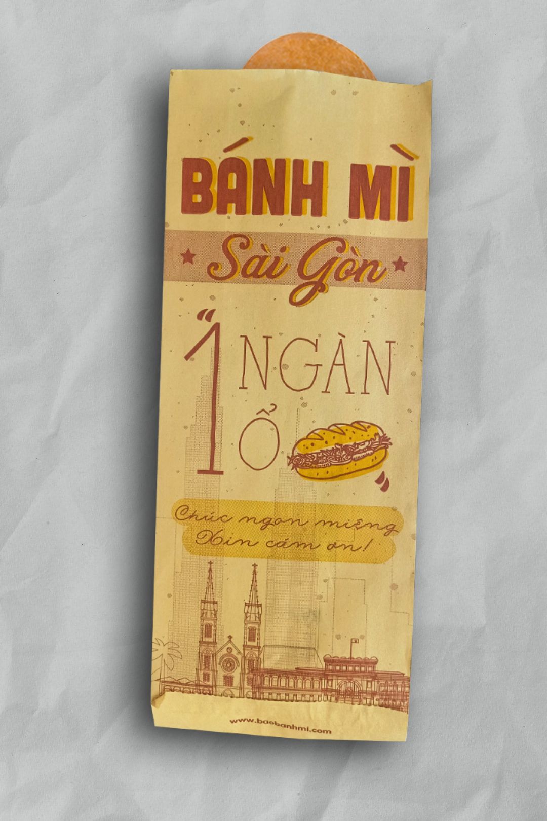 In 10000 túi đựng bánh mì tại Bình Định (mã tbm_1120) giấy Kraft giá cạnh tranh