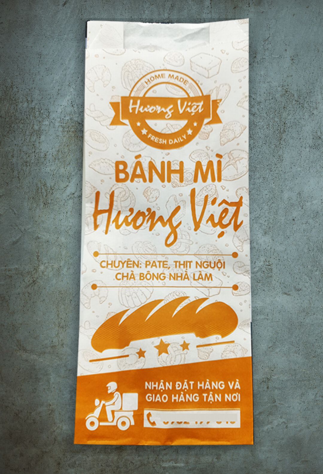 In 60000 bao gói bánh mì ở Bình Định (mã tbm_8448) giấy thực phẩm nhiều mẫu đa dạng