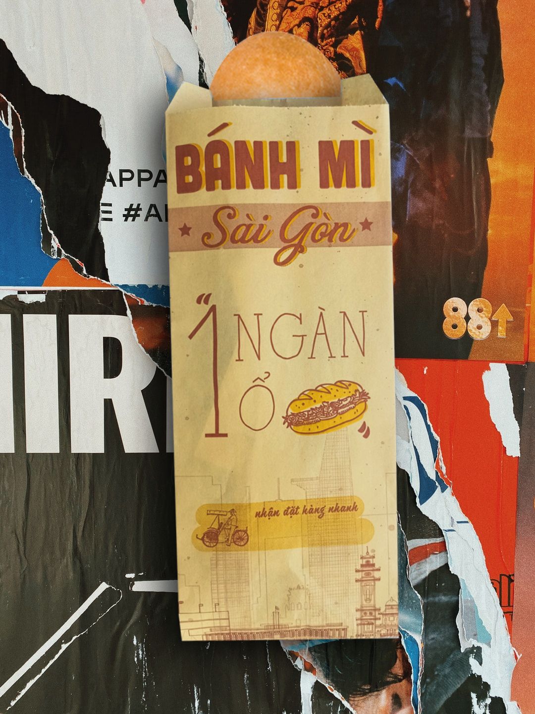 In 5000 bao bánh mì ở Bình Định (mã tbm_2351) giấy Kraft giá gốc tại xưởng