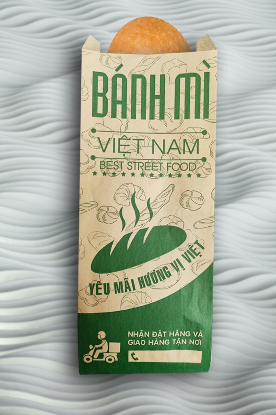 In 40000 túi bánh mì tại Bình Định (mã tbm_327) giấy thấm dầu đẹp và chất lượng